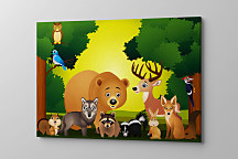 Obraz Lesné zvieratká zs1148